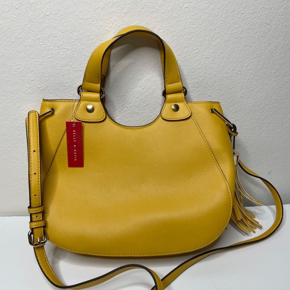 NWT Kelly & Katie Yellow Shoulder Bag - Picture 2 of 4
